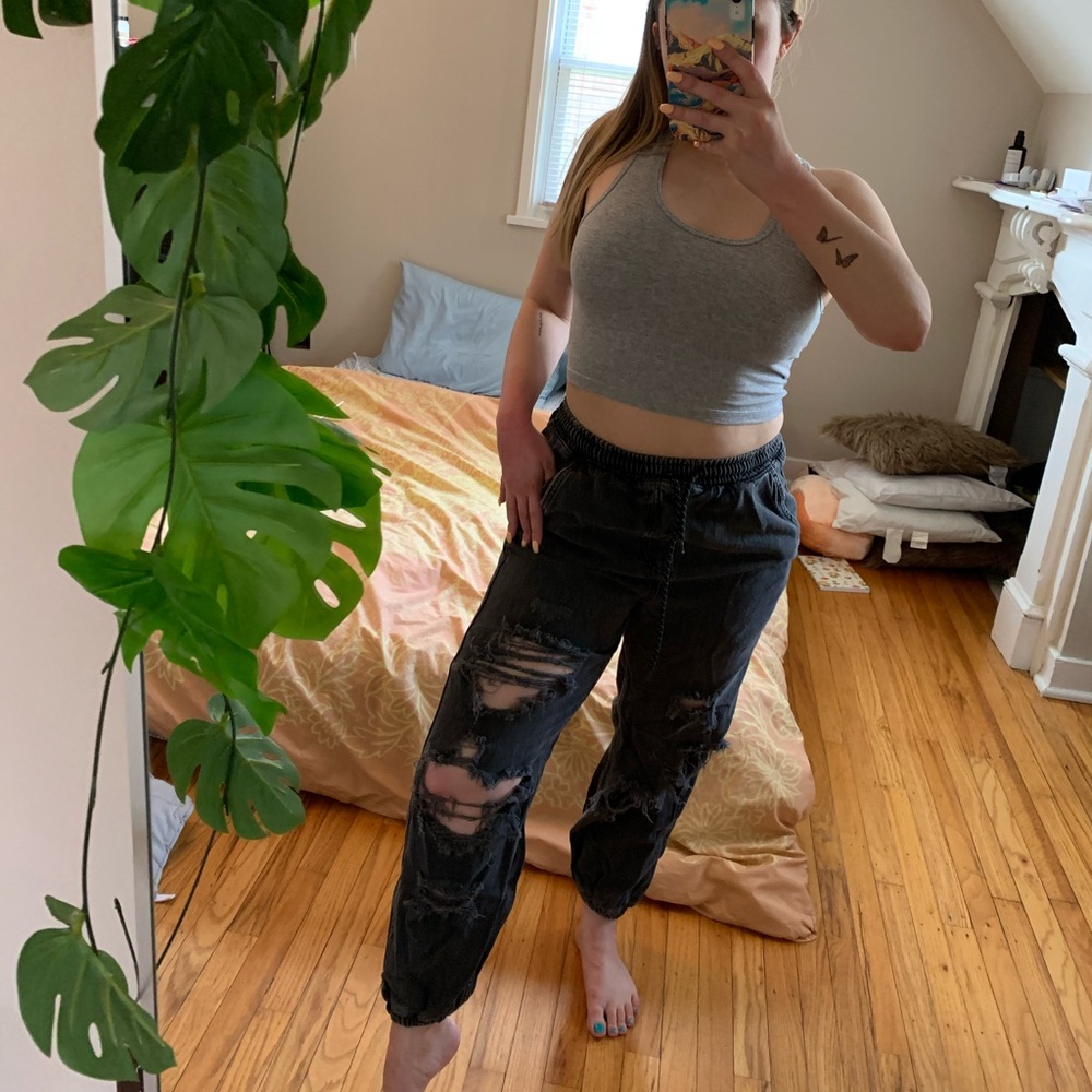 Free People Sloane destructed jogger